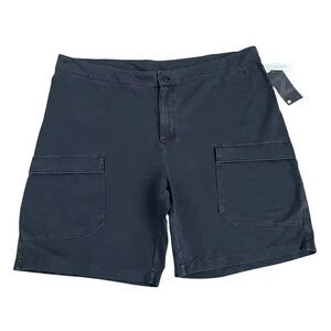 Zella Shorts Mens Black Comfort Workout  Athleisure Zip Closure Organic SZ XL